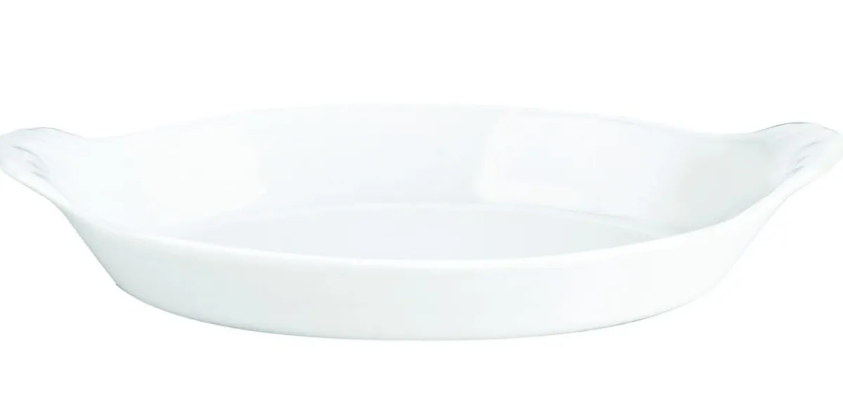 PILLIVUYT Plat ovale blanc porcelaine culinaire 20,3x11,5 cm Outlet