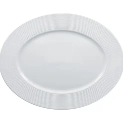 Plat ovale blanc porcelaine vitrifiée 34 cm Evolution   - RAK Hot