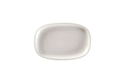 Plat ovale blanc porcelaine vitrifiée 23 cm stone Ease - RAK Best