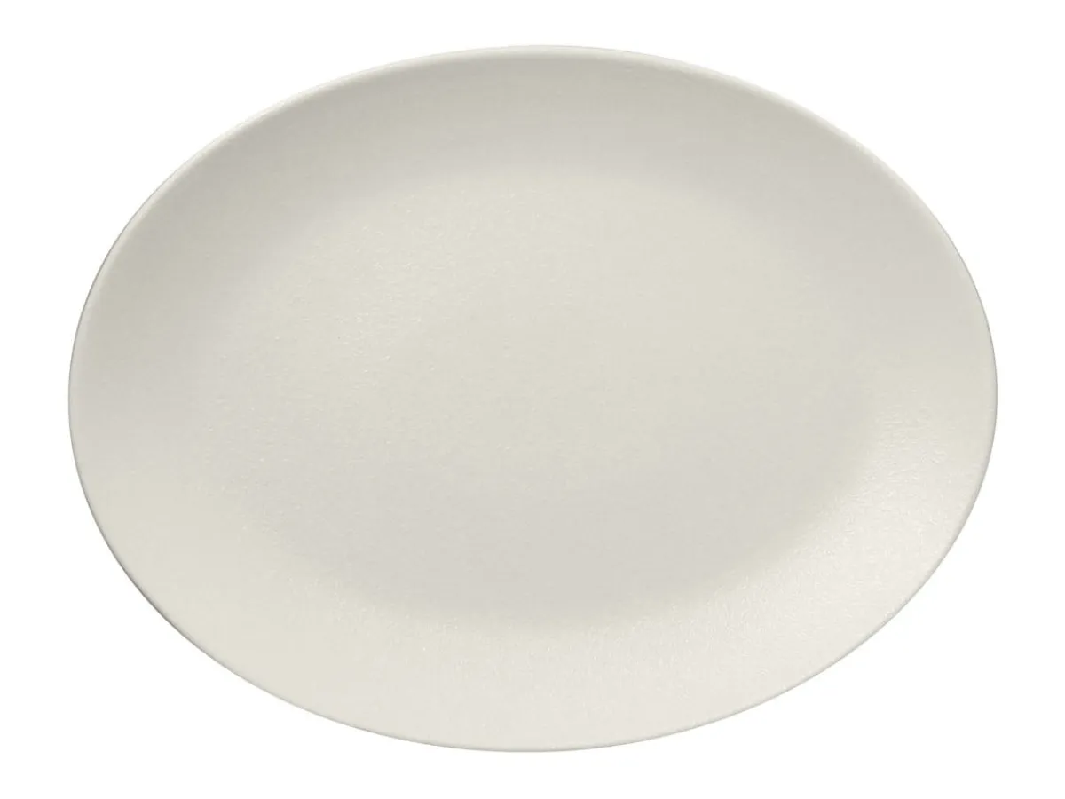 RAK Plat ovale Blanc sable porcelaine vitrifiée 36 cm Neo Fusion Online