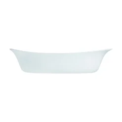 Plat ovale blanc verre opal 21,5 cm Smart Cuisine - LUMINARC New