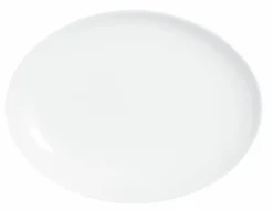 Plat ovale blanc verre opal 33 cm Evolutions   - ARCOROC