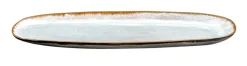 MEDARD DE NOBLAT Plat ovale bleu grès émaillé 23 cm Shadow