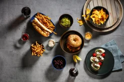 RAK Plat ovale bleu porcelaine vitrifiée 23 cm stone Ease