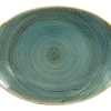 RAK Plat ovale bleu porcelaine vitrifiée 32 cm Twirl Outlet