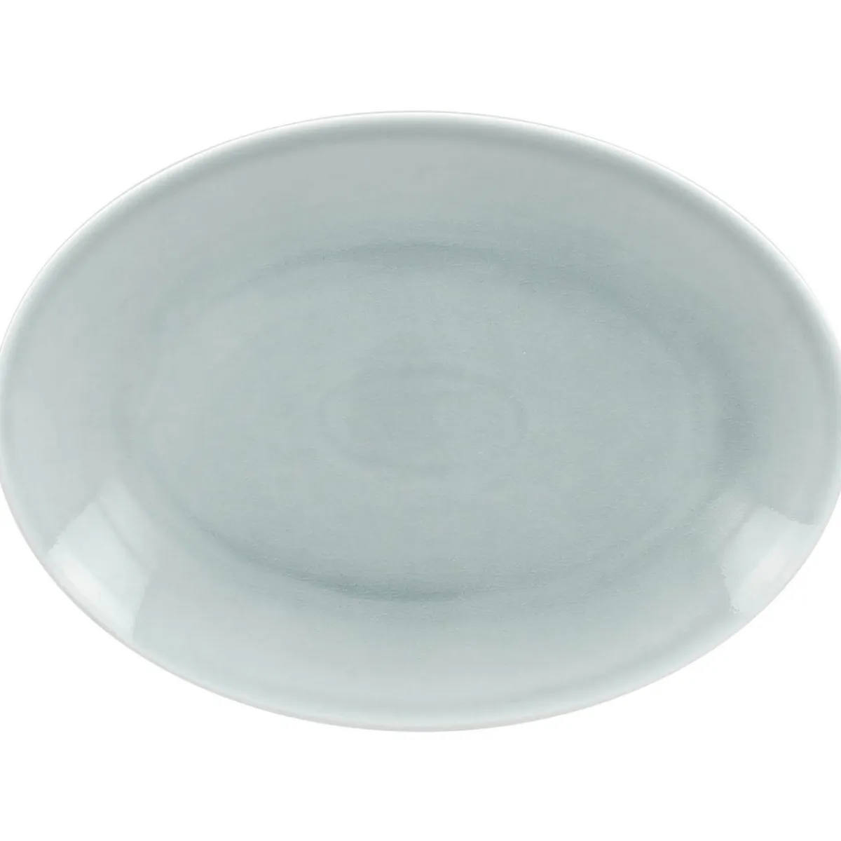 Plat ovale bleu porcelaine vitrifiée 36 cm Vintage - RAK Best