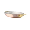 Plat ovale cuivre inox Ø 30 cm 4 cm M'150b - MAUVIEL