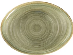 Plat ovale Emerald porcelaine vitrifiée 26 cm stone Spot - RAK Outlet
