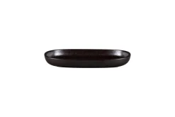 Plat ovale Forge porcelaine vitrifiée 23 cm stone Ease - RAK Sale