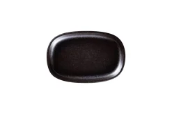 Plat ovale Forge porcelaine vitrifiée 23 cm stone Ease - RAK Sale