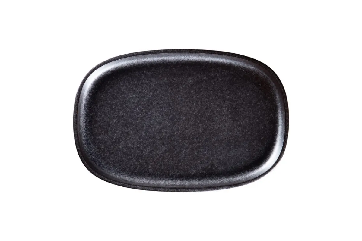 Plat ovale Forge porcelaine vitrifiée 30,2 cm stone Ease - RAK Clearance