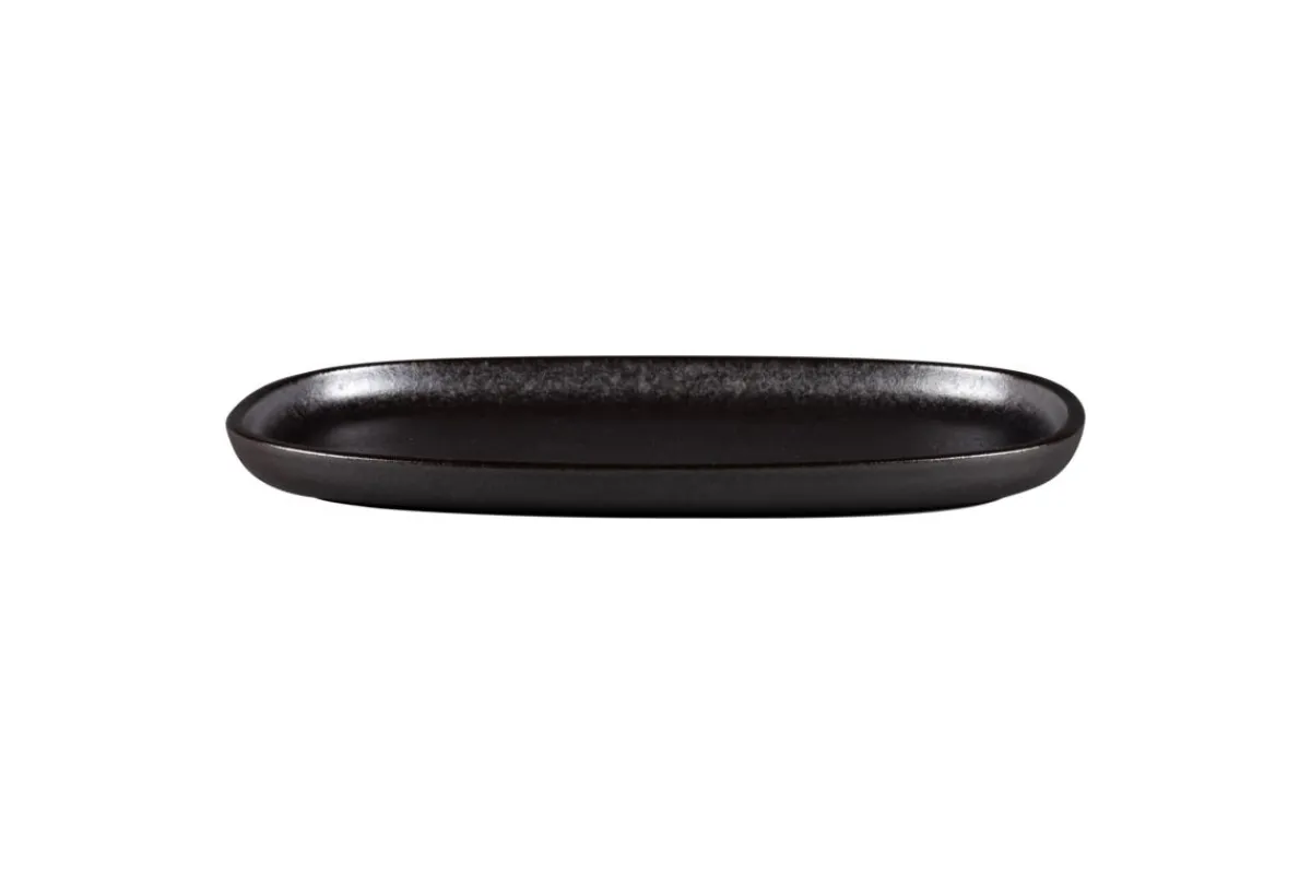 Plat ovale Forge porcelaine vitrifiée 30,2 cm stone Ease - RAK Clearance