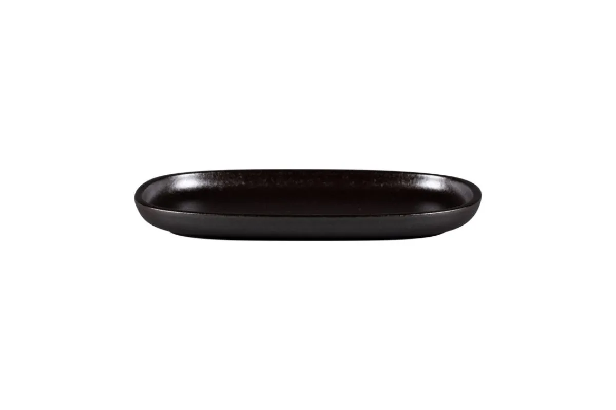 Plat ovale Forge porcelaine vitrifiée 26,1 cm stone Ease - RAK Outlet