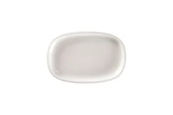 RAK Plat ovale gris porcelaine vitrifiée 23 cm stone Ease Discount