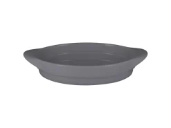 RAK Plat ovale gris porcelaine vitrifiée 31x18 cm Chefs Fusion Online