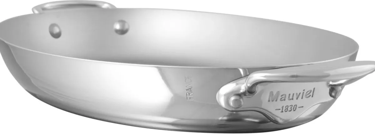 MAUVIEL Plat ovale inox Ø 30 cm 30 cm x 5 cm 1,7 L M'cook Online