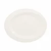 Plat ovale ivoire porcelaine vitrifiée 36,2 cm Giro - RAK Hot