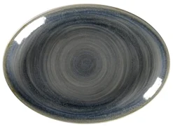 RAK Plat ovale Jade porcelaine vitrifiée 21 cm stone Spot Hot