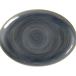 Plat ovale Jade porcelaine vitrifiée 26 cm stone Spot - RAK Hot