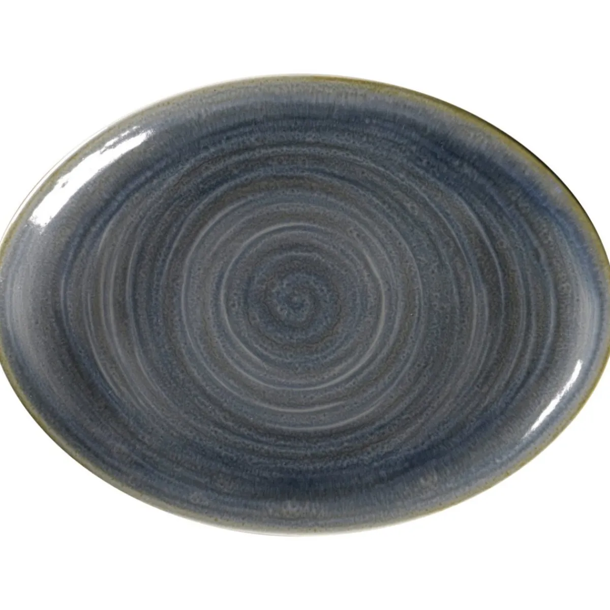 Plat ovale Jade porcelaine vitrifiée 26 cm stone Spot - RAK Hot