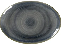 Plat ovale Jade porcelaine vitrifiée 32 cm stone Spot - RAK New