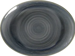 RAK Plat ovale Jade porcelaine vitrifiée 36 cm stone Spot New
