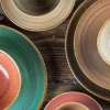 Plat ovale marron porcelaine vitrifiée 32 cm Twirl - RAK Clearance