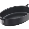 Plat ovale noir porcelaine culinaire 18x12 cm Belle Cuisine - REVOL New