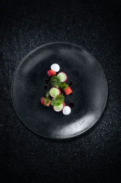 RAK Plat ovale noir porcelaine vitrifiée 32 cm Karbon Sale