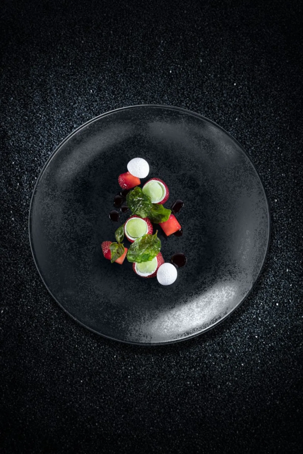 RAK Plat ovale noir porcelaine vitrifiée 32 cm Karbon Sale