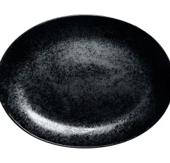 RAK Plat ovale noir porcelaine vitrifiée 32 cm Karbon Sale