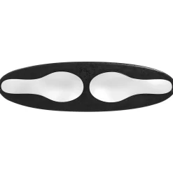 Plat ovale noir porcelaine vitrifiée 25 cm Picked - RAK Online