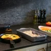 RAK Plat ovale noir porcelaine vitrifiée 37x21 cm Chefs Fusion Best
