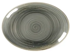 Plat ovale Peridot porcelaine vitrifiée 21 cm stone Spot - RAK New