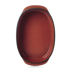 REVOL Plat ovale rouge porcelaine culinaire 26 cm  Caractère New