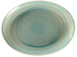 RAK Plat ovale Saphire porcelaine vitrifiée 36 cm stone Spot New