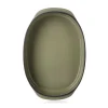 REVOL Plat ovale vert porcelaine culinaire 34 cm  Caractère Outlet