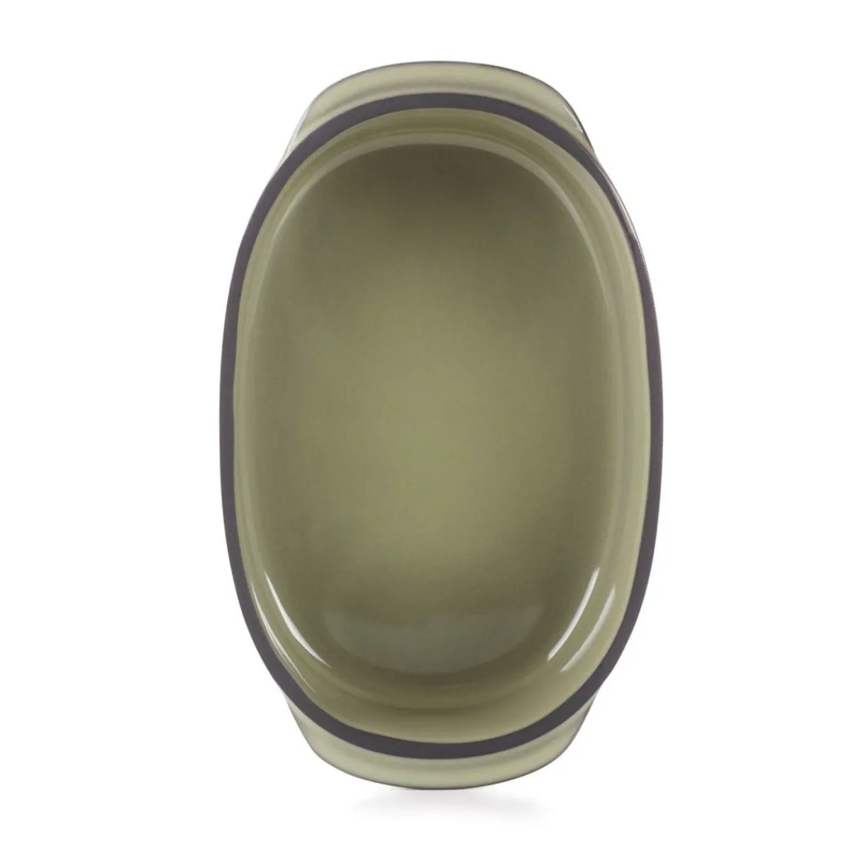 Plat ovale vert porcelaine culinaire 16 cm Caractère - REVOL Discount