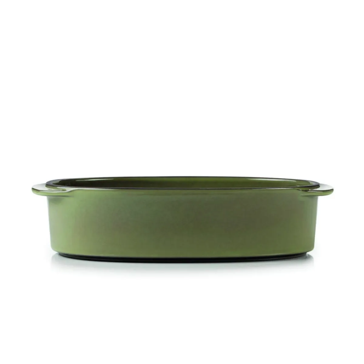 Plat ovale vert porcelaine culinaire 19 cm Caractère - REVOL