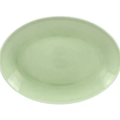 RAK Plat ovale vert porcelaine vitrifiée 36 cm Vintage Hot