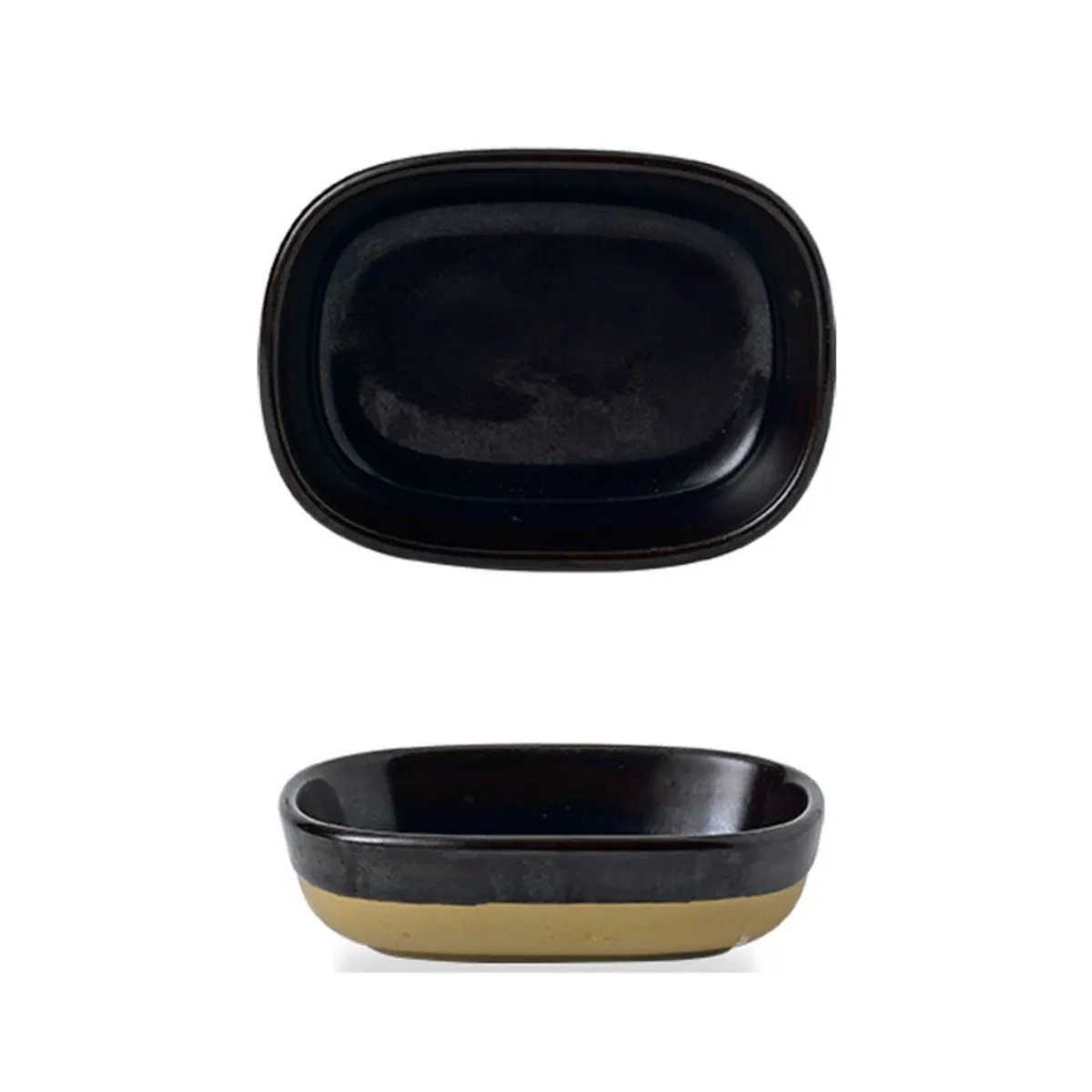 Plat à partager rectangulaire brun porcelaine vitrifiée 12 cm Emerge Cinnamon - CHURCHILL Online