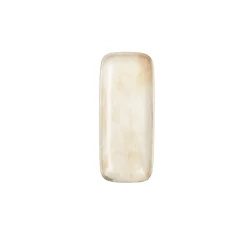 Plat rectangulaire beige grès émaillé 28 cm Sahara - ACCOLADE New
