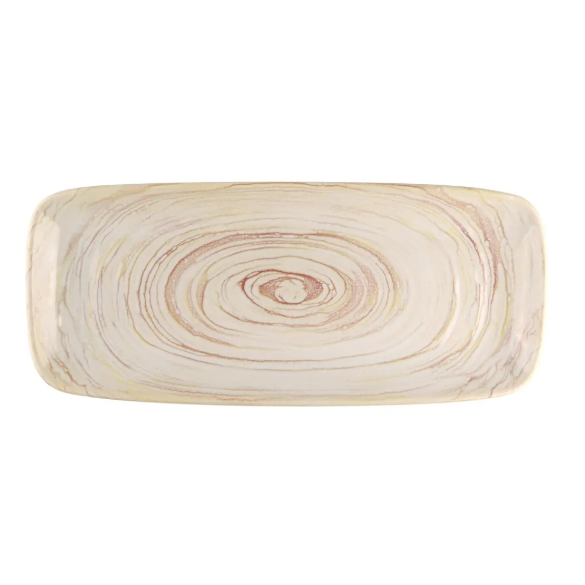 Plat rectangulaire beige grès émaillé 28 cm Aurora - ACCOLADE Best