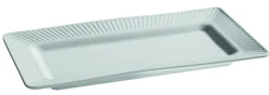 Plat rectangulaire blanc porcelaine culinaire 24 cm Plisse - PILLIVUYT Sale