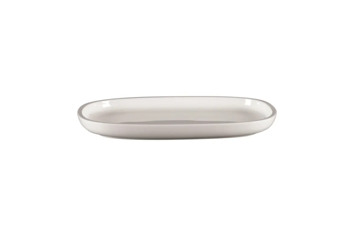 RAK Plat rectangulaire blanc porcelaine vitrifiée 26,1 cm stone Ease