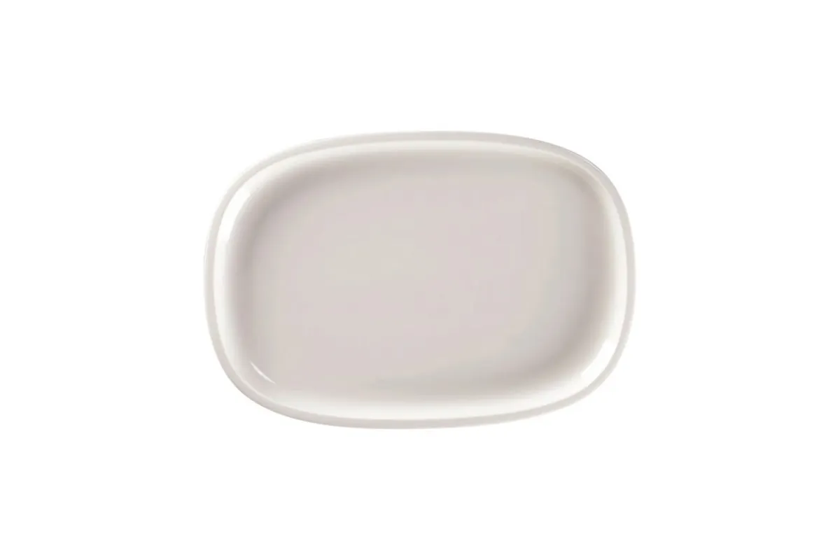 RAK Plat rectangulaire blanc porcelaine vitrifiée 26,1 cm stone Ease