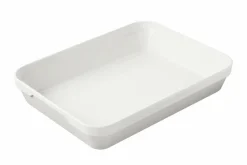 Plat rectangulaire blanc porcelaine culinaire 28x21 cm Les Essentiels - REVOL Sale