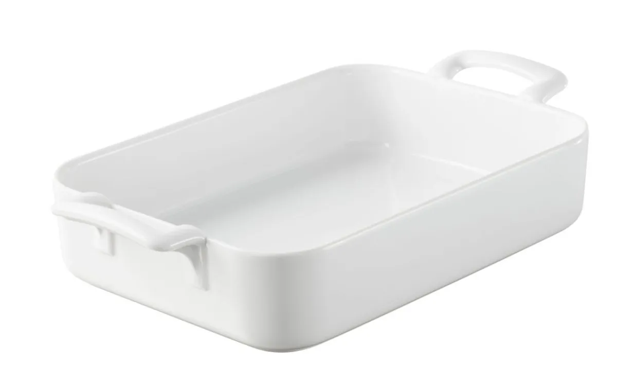 Plat rectangulaire blanc porcelaine culinaire 30x21,5 cm Belle Cuisine - REVOL Hot