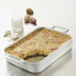 Plat rectangulaire blanc porcelaine culinaire 30x21,5 cm Belle Cuisine - REVOL Hot