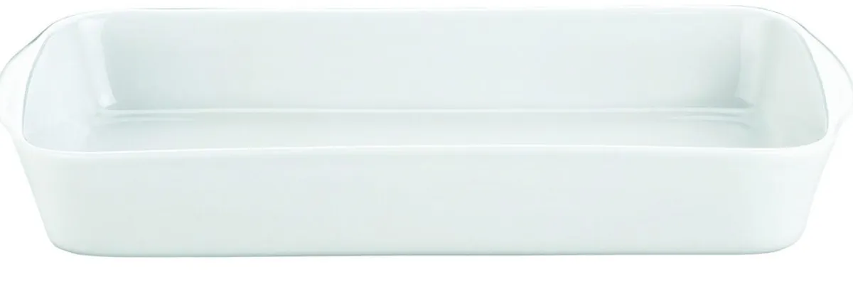 Plat rectangulaire blanc porcelaine culinaire 26,4x14,1 cm - PILLIVUYT Outlet